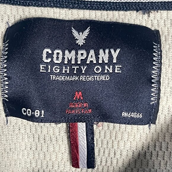 Company Eighty One Men’s Medium Gray Crewneck Sweatshirt - Picture 3 of 4